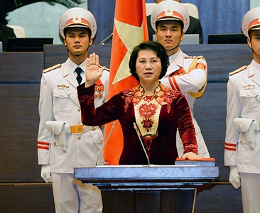 Chủ tịch Quốc hội Nguyễn Thị Kim Ngân tuyên thệ nhậm chức